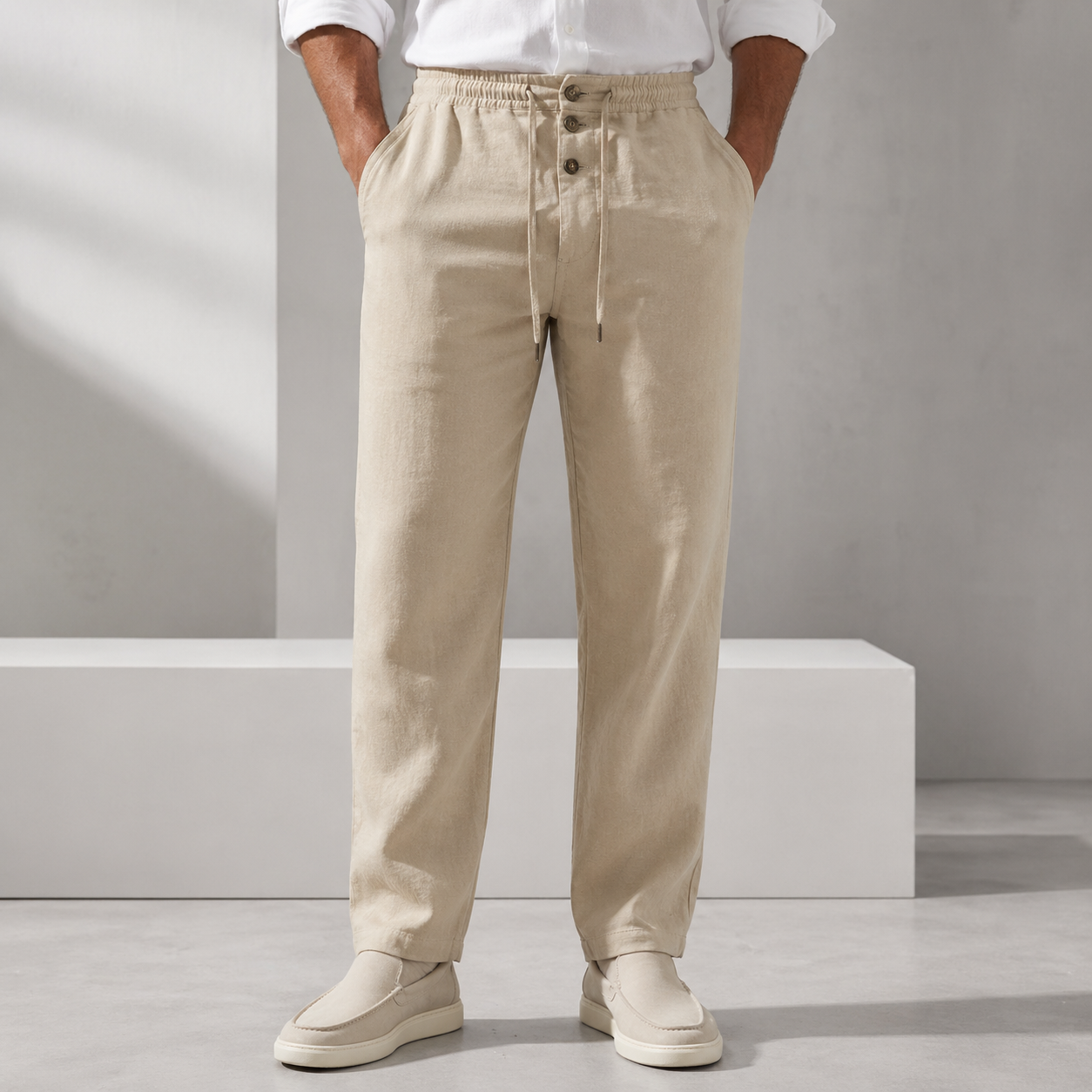 Avani Linen Drawstring Pants
