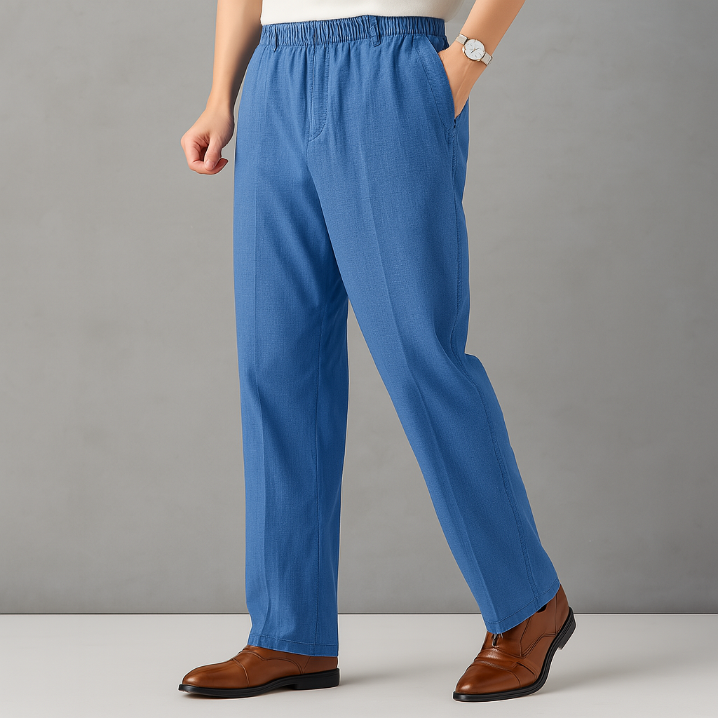 Linen Pants – Men's Drawstring Casual Trousers | Avani