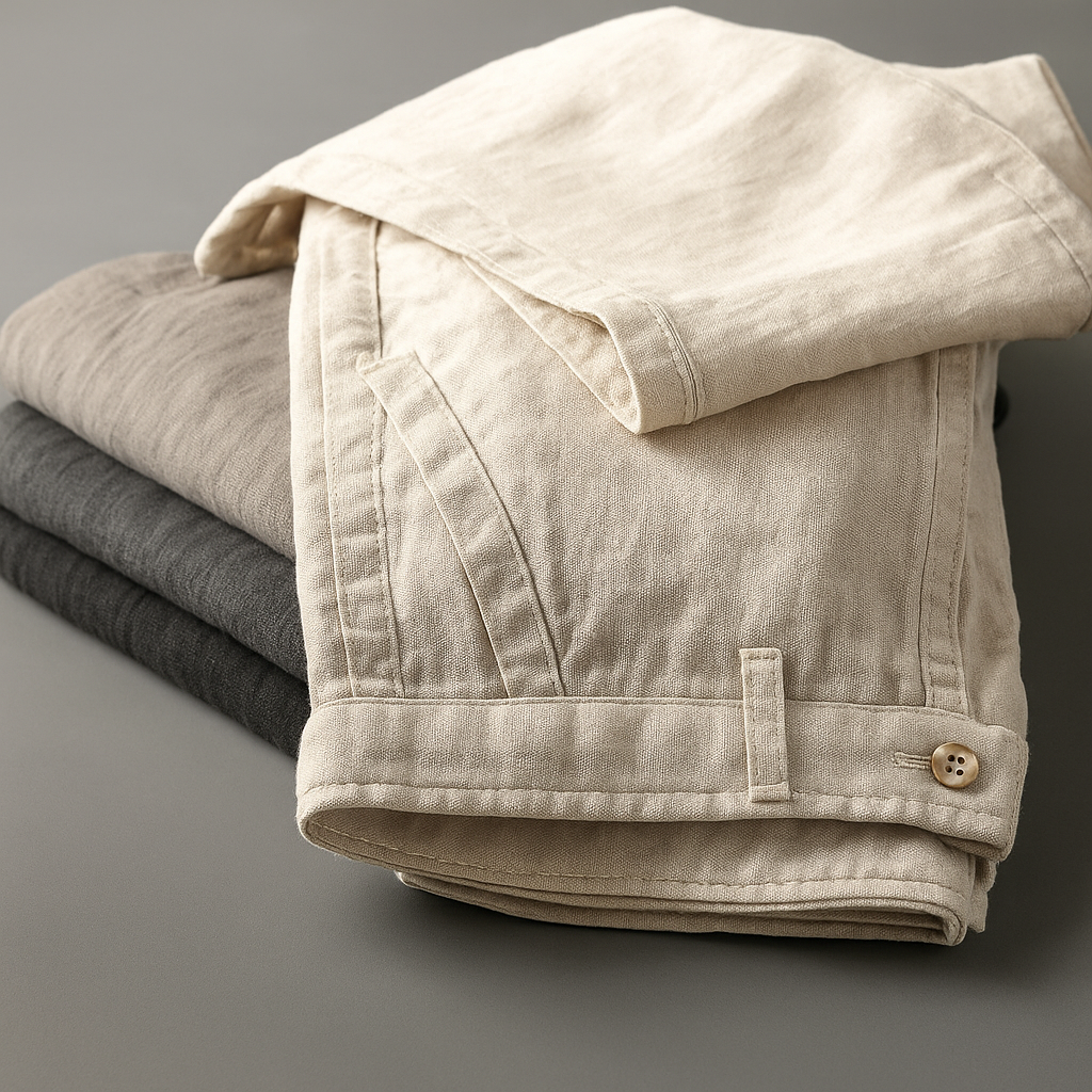 Linen Pants – Men's Tapered Casual Trousers | Savoni