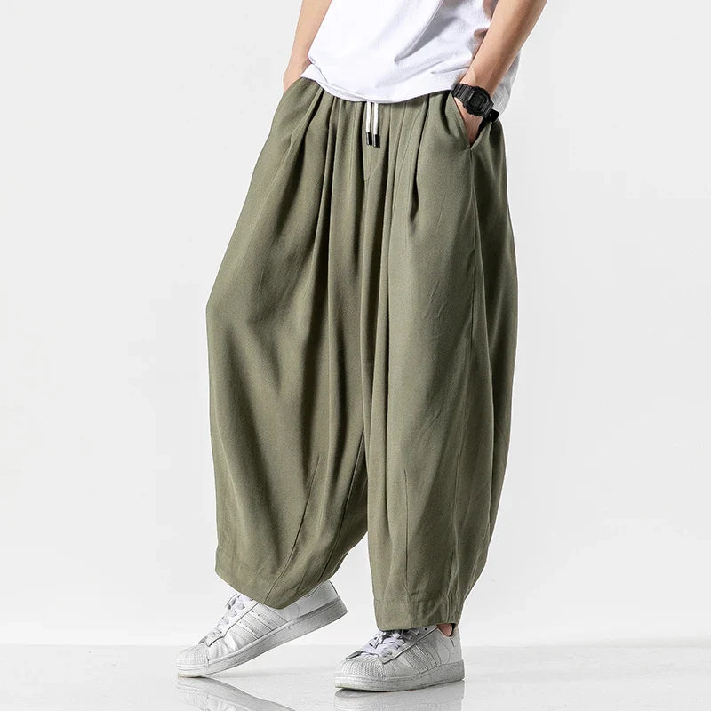 Harem Sweatpants Wide-Leg – Men's Dropped Casual Pants | Jacob