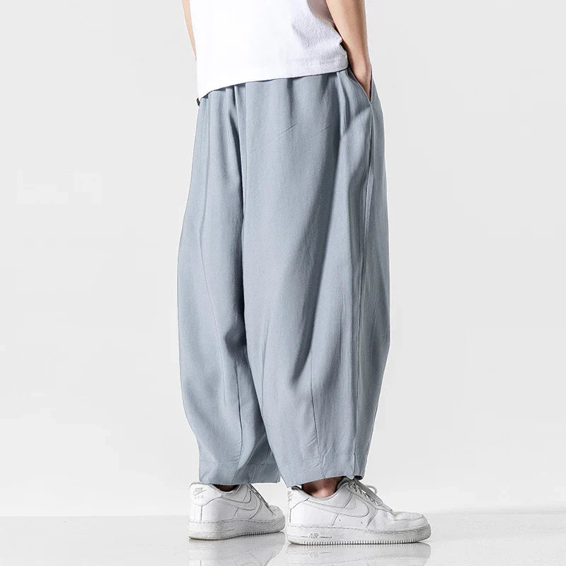 Harem Sweatpants Wide-Leg – Men's Dropped Casual Pants | Jacob