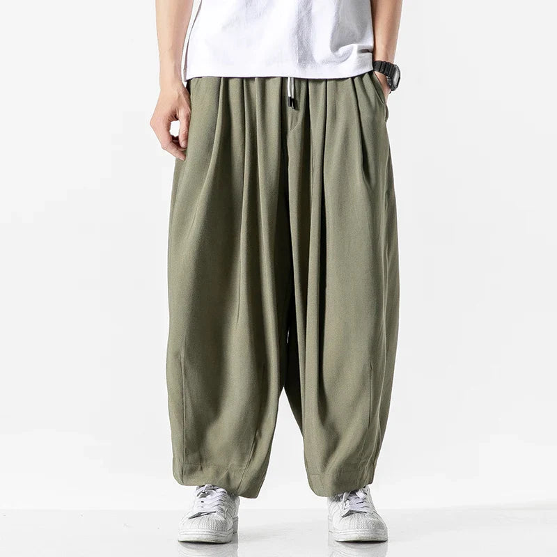 Harem Sweatpants Wide-Leg – Men's Dropped Casual Pants | Jacob