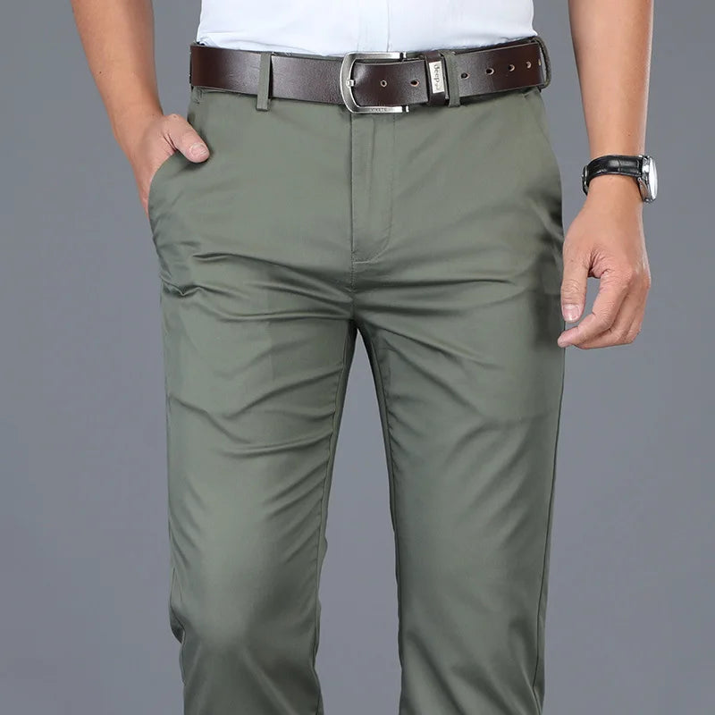 Slim Fit Dress Pants – Men's Straight Leg Trousers | Harrison