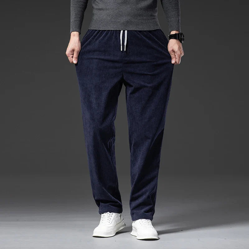 Men's Corduroy Pants with Drawstring | Savoni