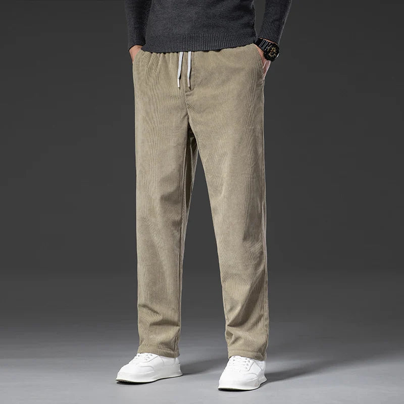 Men's Corduroy Pants with Drawstring | Savoni