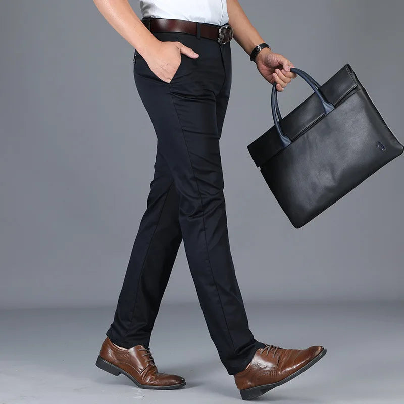 Slim Fit Dress Pants – Men's Straight Leg Trousers | Harrison