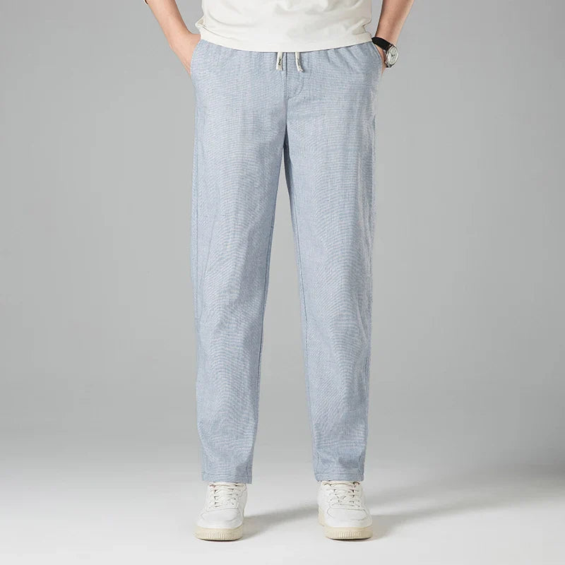 Men's Linen Trousers with Drawstring | Arden