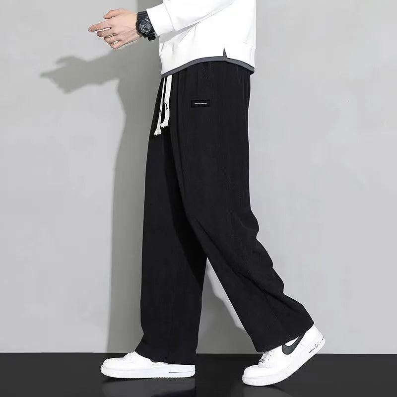 Corduroy Drawstring Sweatpants – Relaxed Fit for Men | Harrison