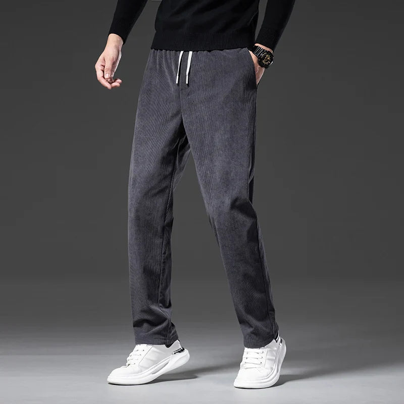 Men's Corduroy Pants with Drawstring | Savoni