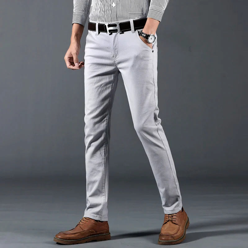 Slim Fit Trousers – Men's Cotton Dress Pants | Savoni
