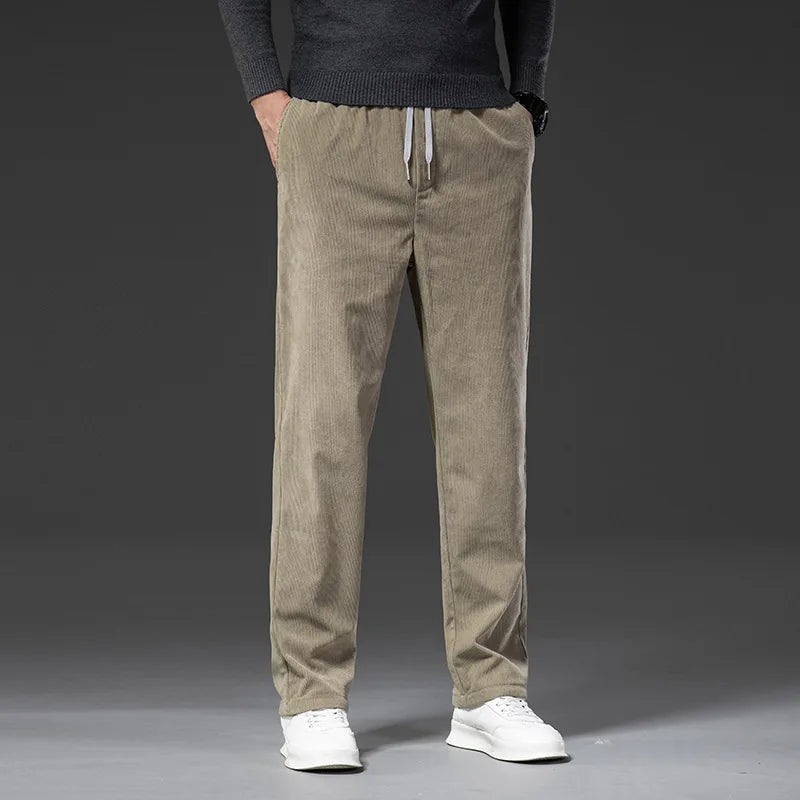 Men's Corduroy Pants with Drawstring | Savoni