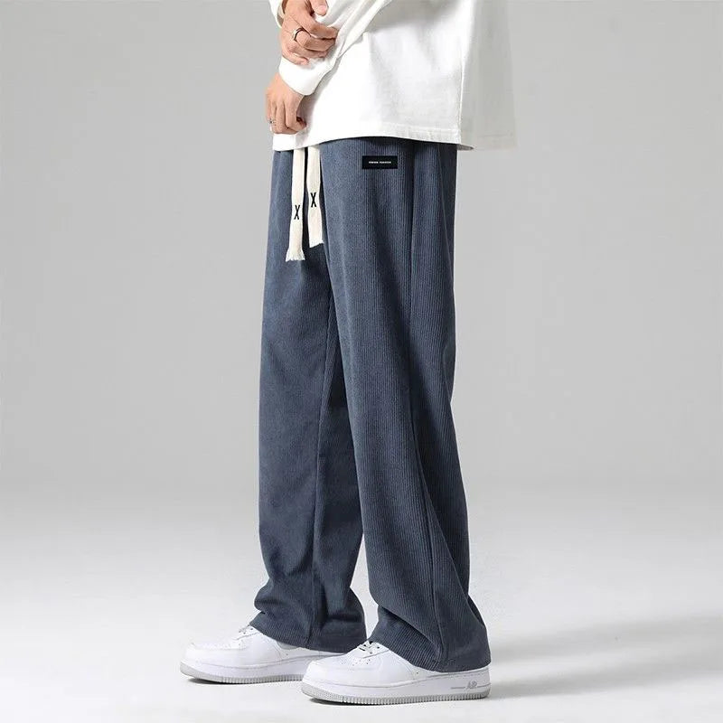 Corduroy Drawstring Sweatpants – Relaxed Fit for Men | Harrison
