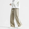 Wide-Leg Sweatpants Side Stripe – Men's Drawstring Lounge Pants | Marston