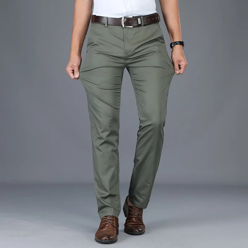 Slim Fit Dress Pants – Men's Straight Leg Trousers | Harrison