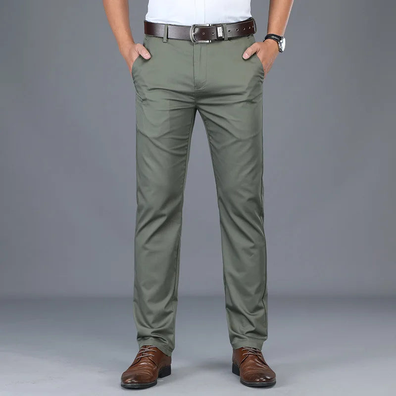 Slim Fit Dress Pants – Men's Straight Leg Trousers | Harrison