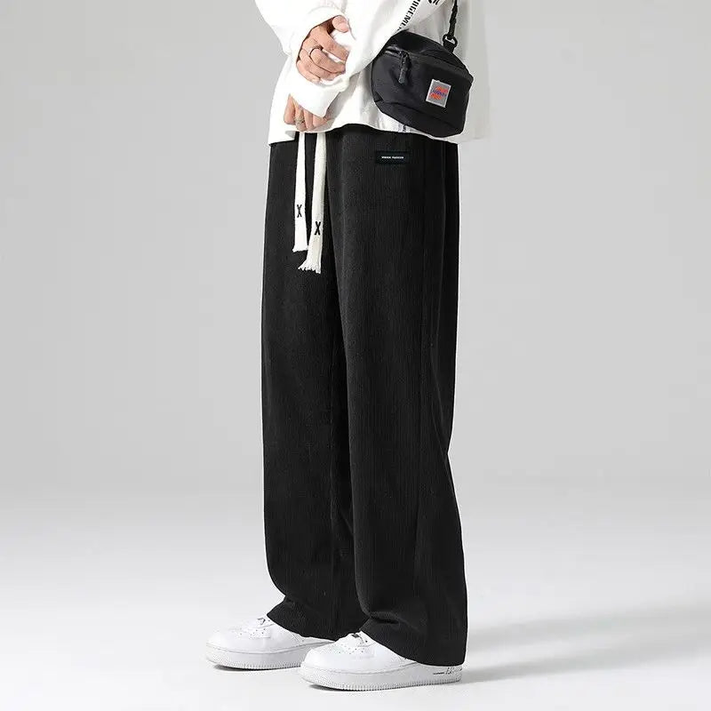 Corduroy Drawstring Sweatpants – Relaxed Fit for Men | Harrison