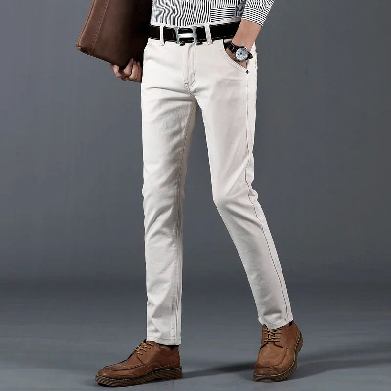 Slim Fit Trousers – Men's Cotton Dress Pants | Savoni